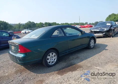2001 Honda Civic Si/Ex z USA, uszkodzony, nr VIN 1HGEM22941L082544